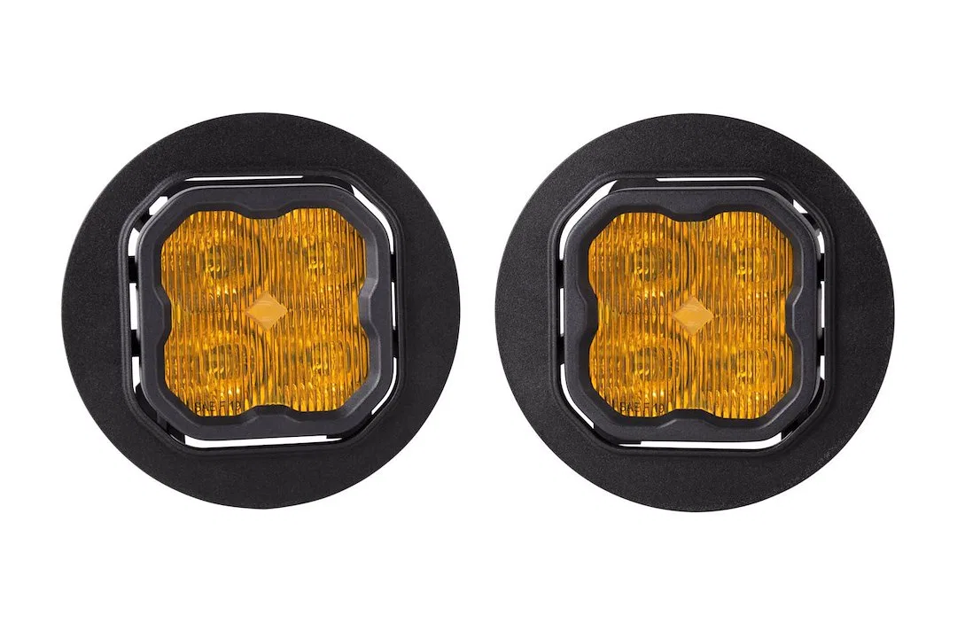 DD7074 – DIODE DYNAMC Driving/ Fog Light, LED Bulb Yellow Osram Boost HX LED Bulbs 3 Inch Square 38.5 Watt Bulbs 3 AM...
